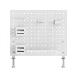 Perforált rendszerezőtábla, pegboard, íróasztalhoz rögzíthető LVN System PG1 LV0154