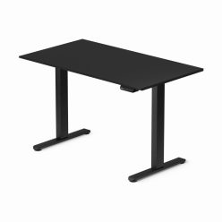   LVN System Flex+ 120x80cm fekete elektromosan állítható magasságú íróasztal | Memória funkció +USB