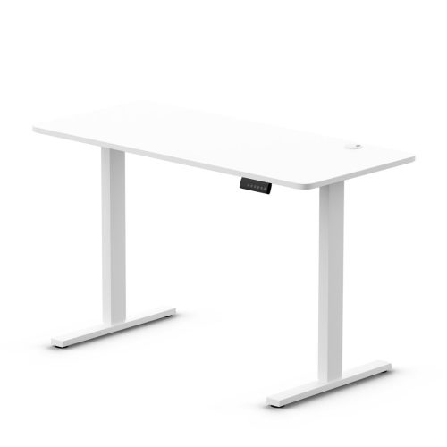 LVN System Control+ 120x60cm fehér elektromosan állítható magasságú íróasztal LVN0859