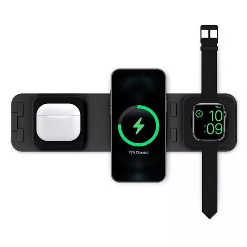 LVN System 3in1 induktív MagSafe összehajtható utazó töltő LV0880