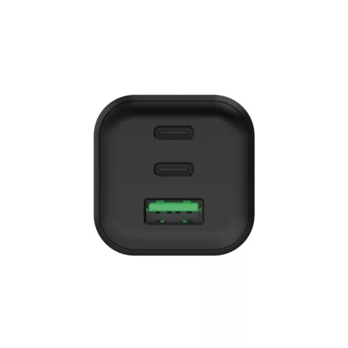 Dupla USB-C + USB-A gyorstöltő, GaN technológia, 65W LV2110